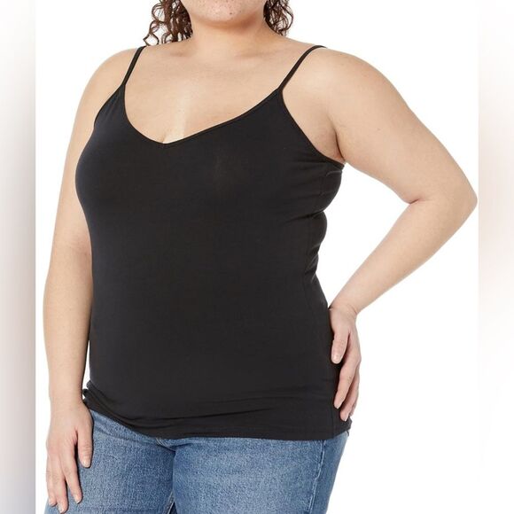 Amazon Essentials Women's Slim-Fit Knit V-Neck layering cami 3x NWOT - Picture 1 of 9